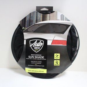 Auto Drive Rear Window Black Sun Shade 20" x 40"